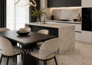 Мебель для кухни в квартире ЖК ВЭРИ Вид 04