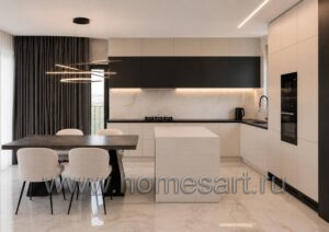 Мебель для кухни в квартире ЖК ВЭРИ Вид 05